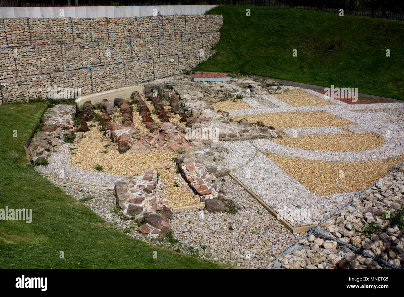 The Roman Baths at Segedunum Roman Fort at Wallsend, NewcastleuponTyne Stock Photo Alamy
