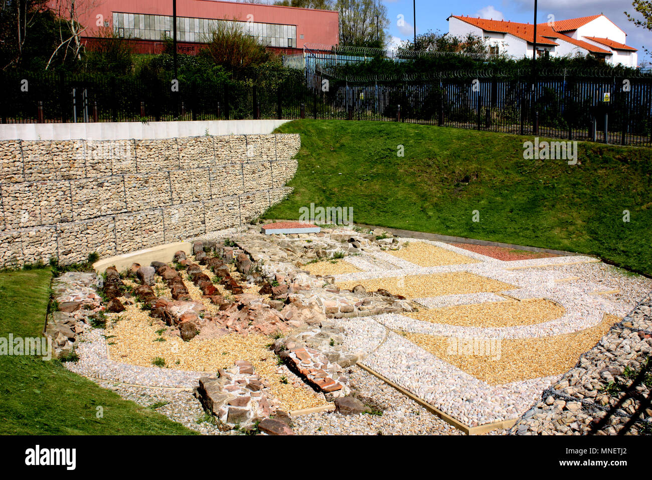The Roman Baths at Segedunum Roman Fort at Wallsend, NewcastleuponTyne Stock Photo Alamy
