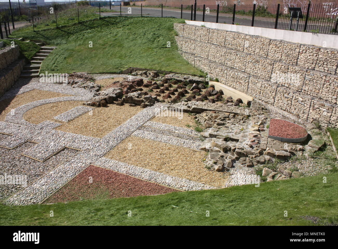 The Roman Baths at Segedunum Roman Fort at Wallsend, NewcastleuponTyne Stock Photo Alamy