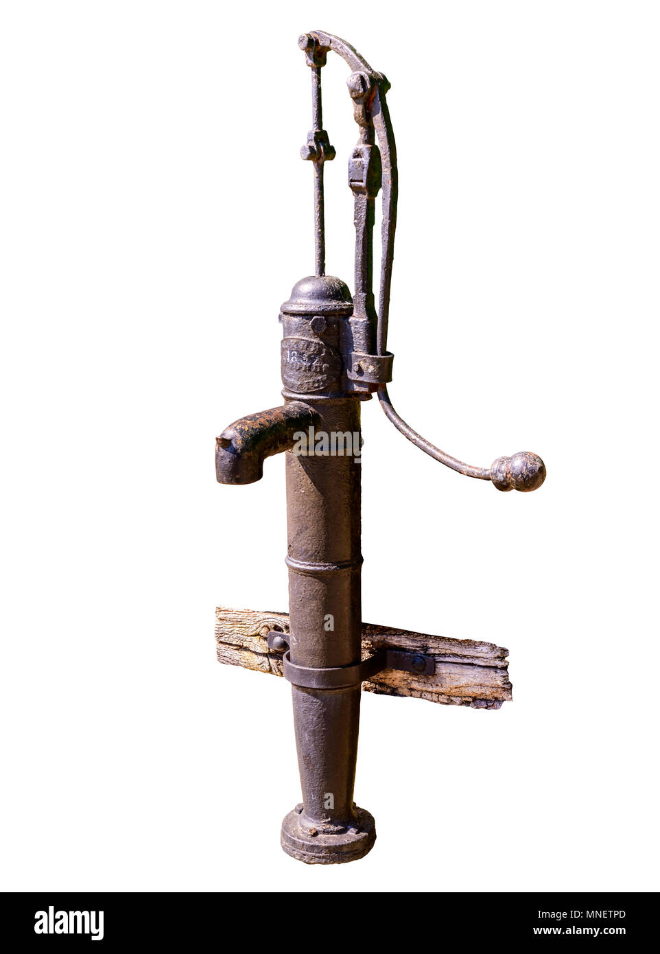 Old rusty water standpipe Stock Photo