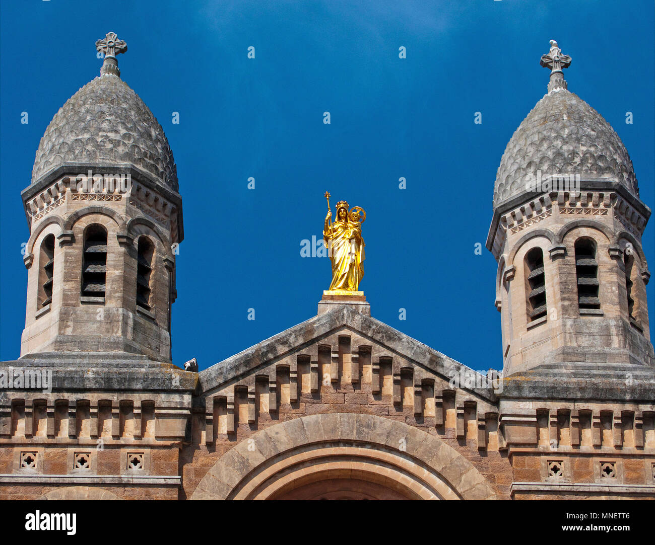 Basilica Notre Dame de la Victoire, Saint-Raphaël, Cote d'Azur, Département Var, Provence-Alpes-Côte d’Azur, South France, France, Europe Stock Photo