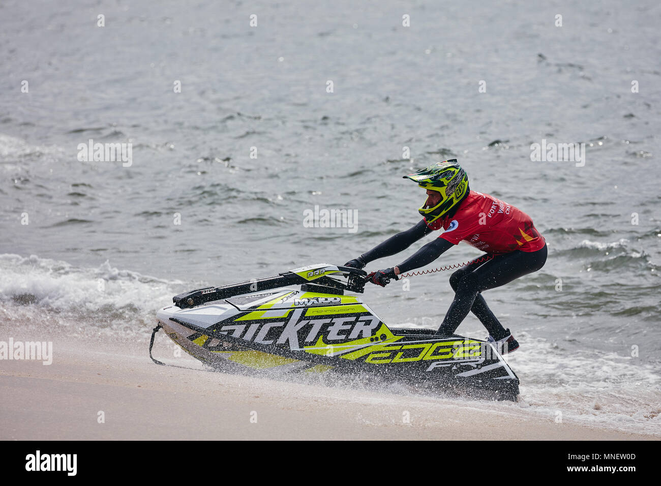 Jetski Riders Professional jet ski riders compete at the IFWA World Tour Jet Ski ...