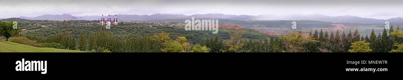 Lignite mine, Mae Moh District, Lampang Province, Thailand. Lignite often referred to as brown coal. Stock Photo