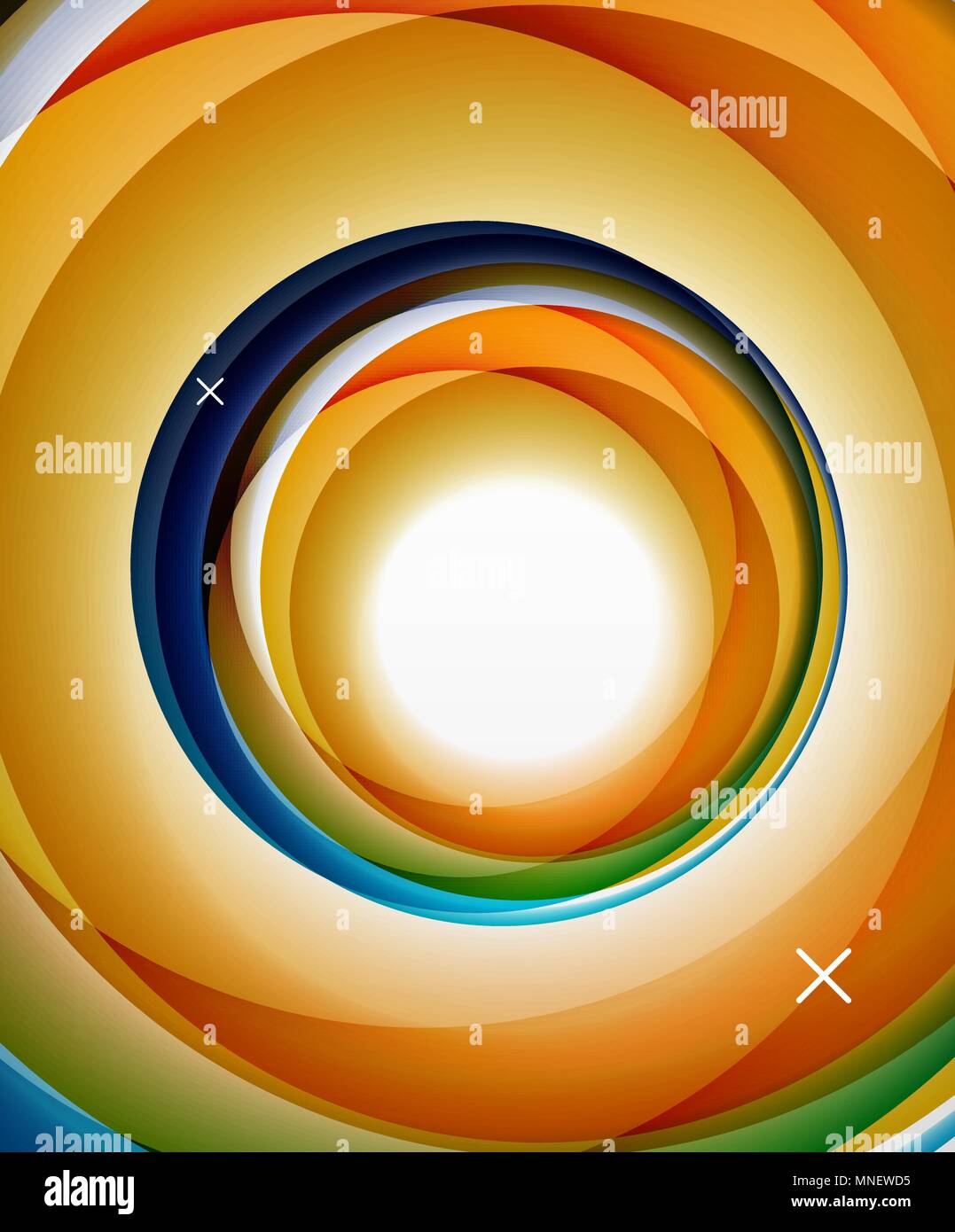 Vector Transparent Color Wave Lines Abstract Background Glossy