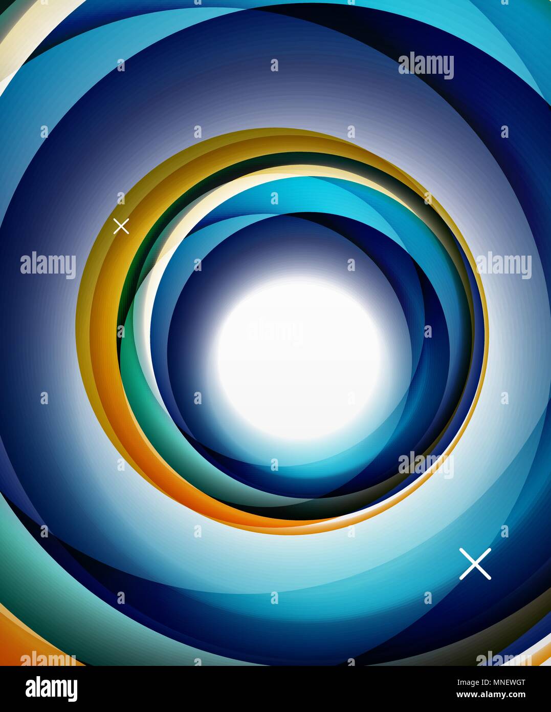 Vector Transparent Color Wave Lines Abstract Background Glossy