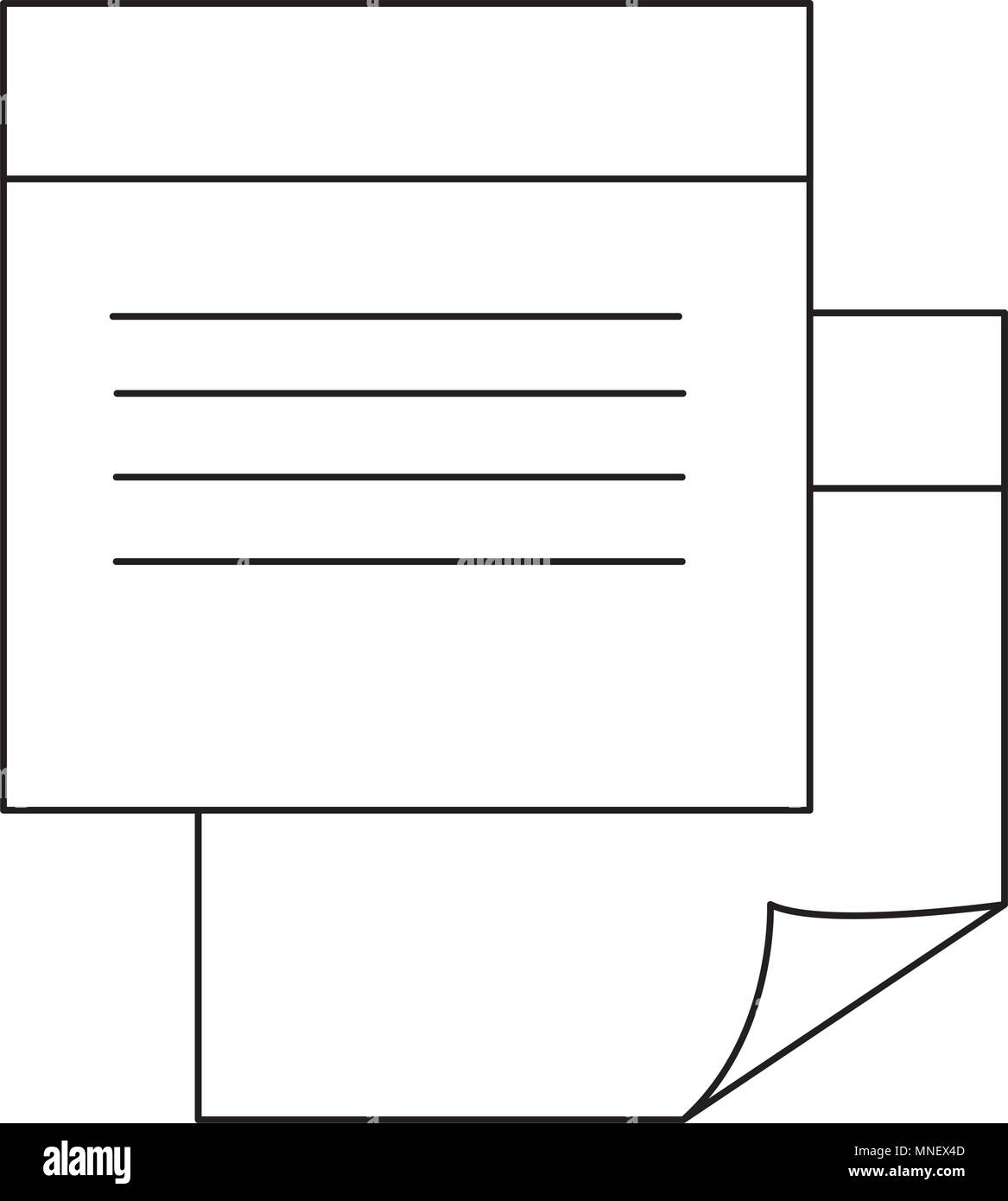 paper notes isolated icon Stock Vector Image & Art - Alamy