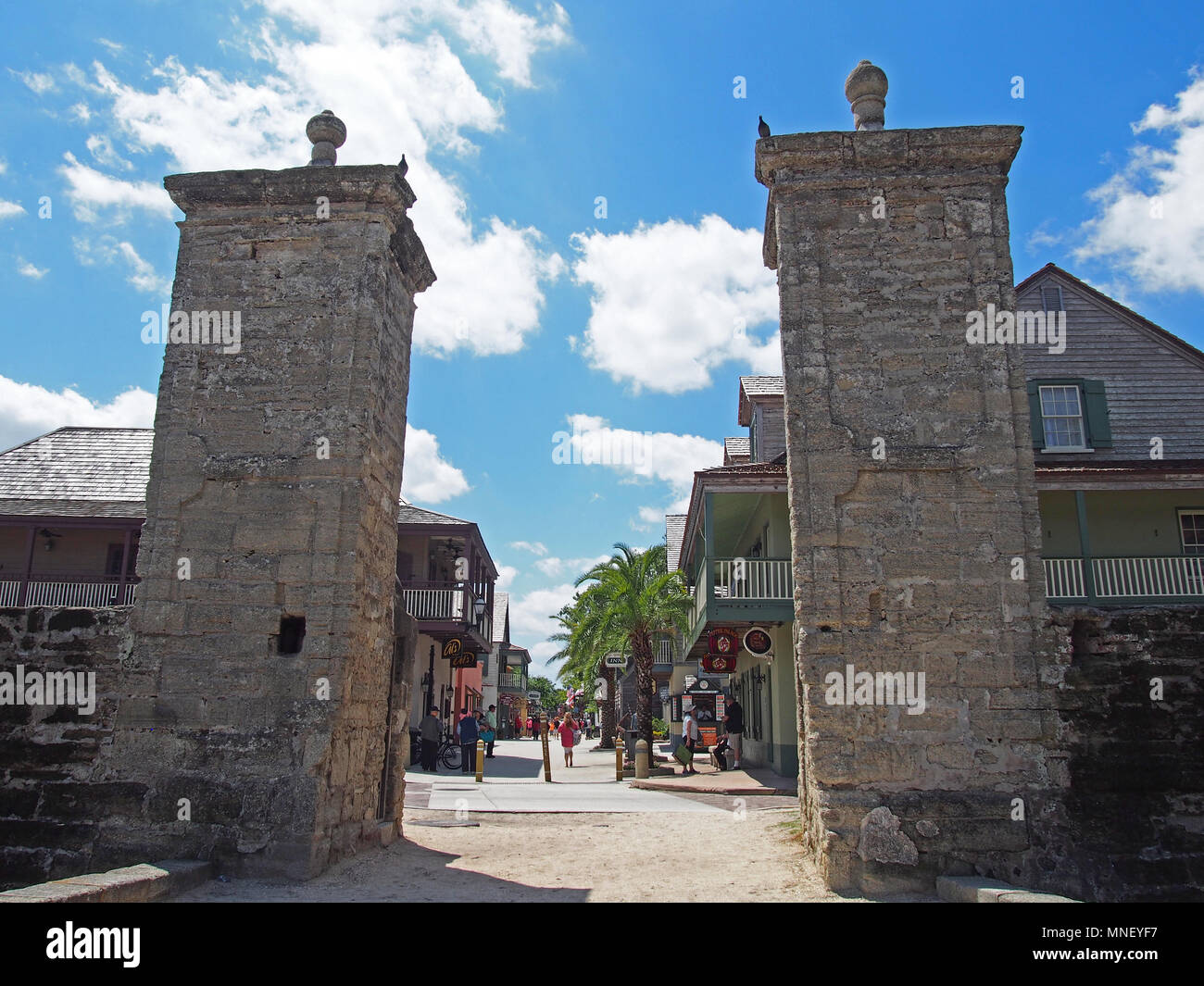 Old City Gates, St. Augustine, Florida, USA, 2018, © Katharine Andriotis Stock Photo