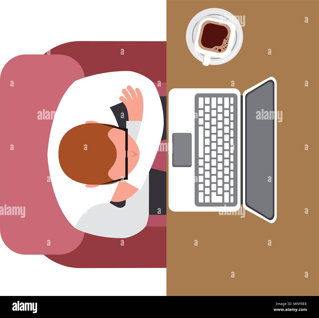 Coffee cup project Stock Vector Images - Alamy