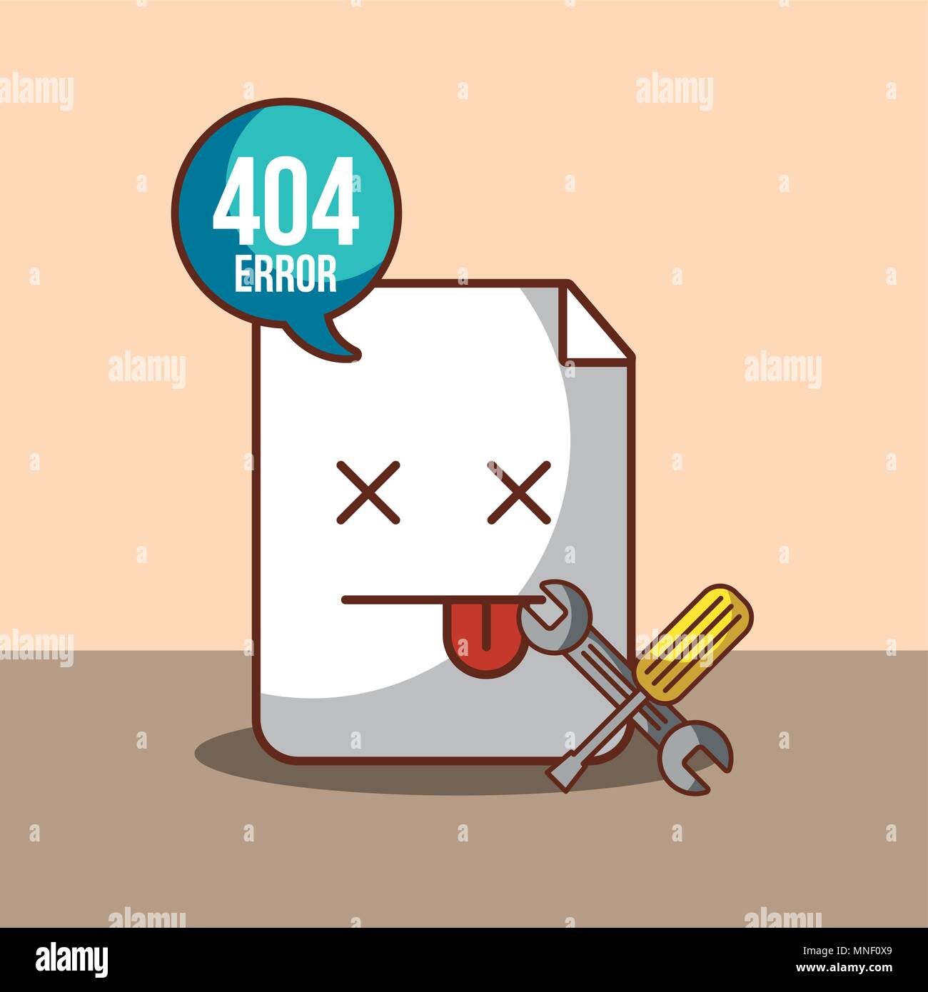 404 error page not found Stock Vector