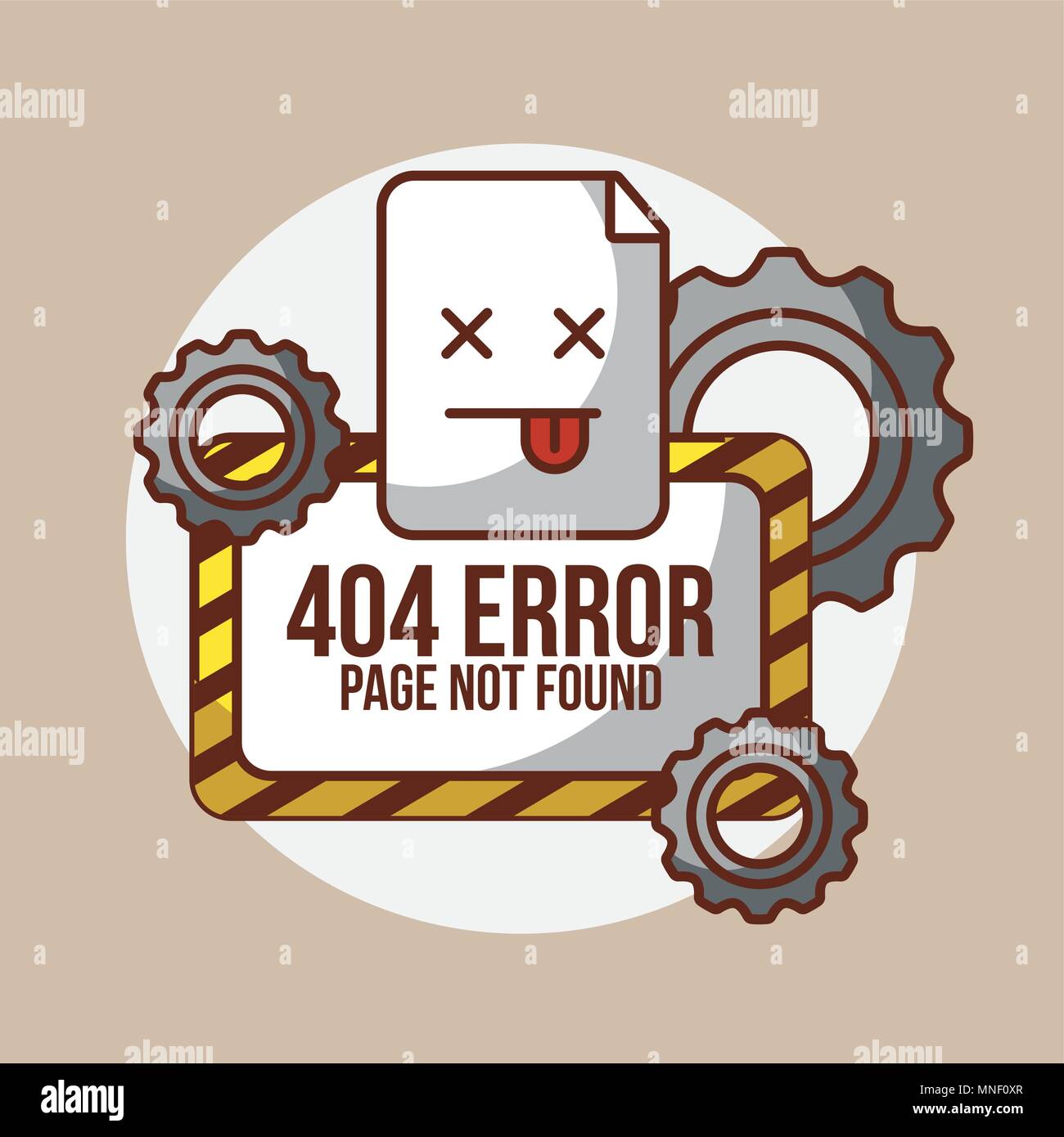 404 error page not found Stock Vector
