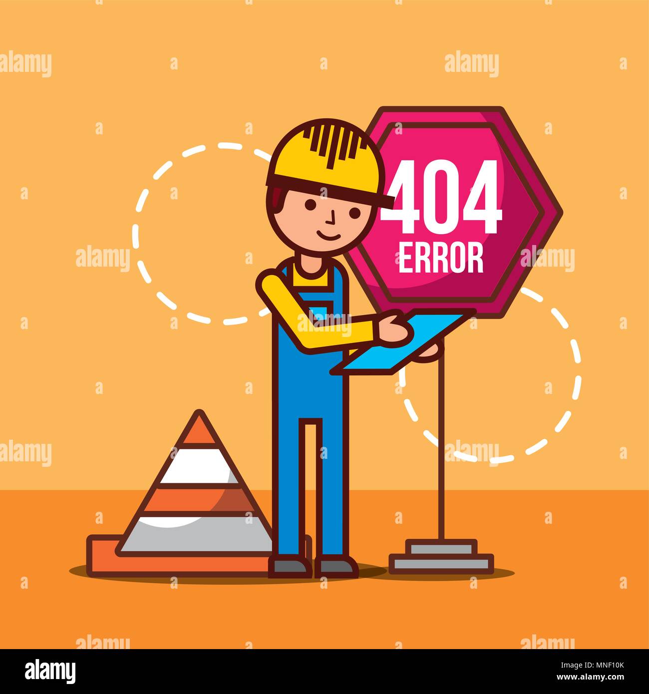 404 error page not found Stock Vector