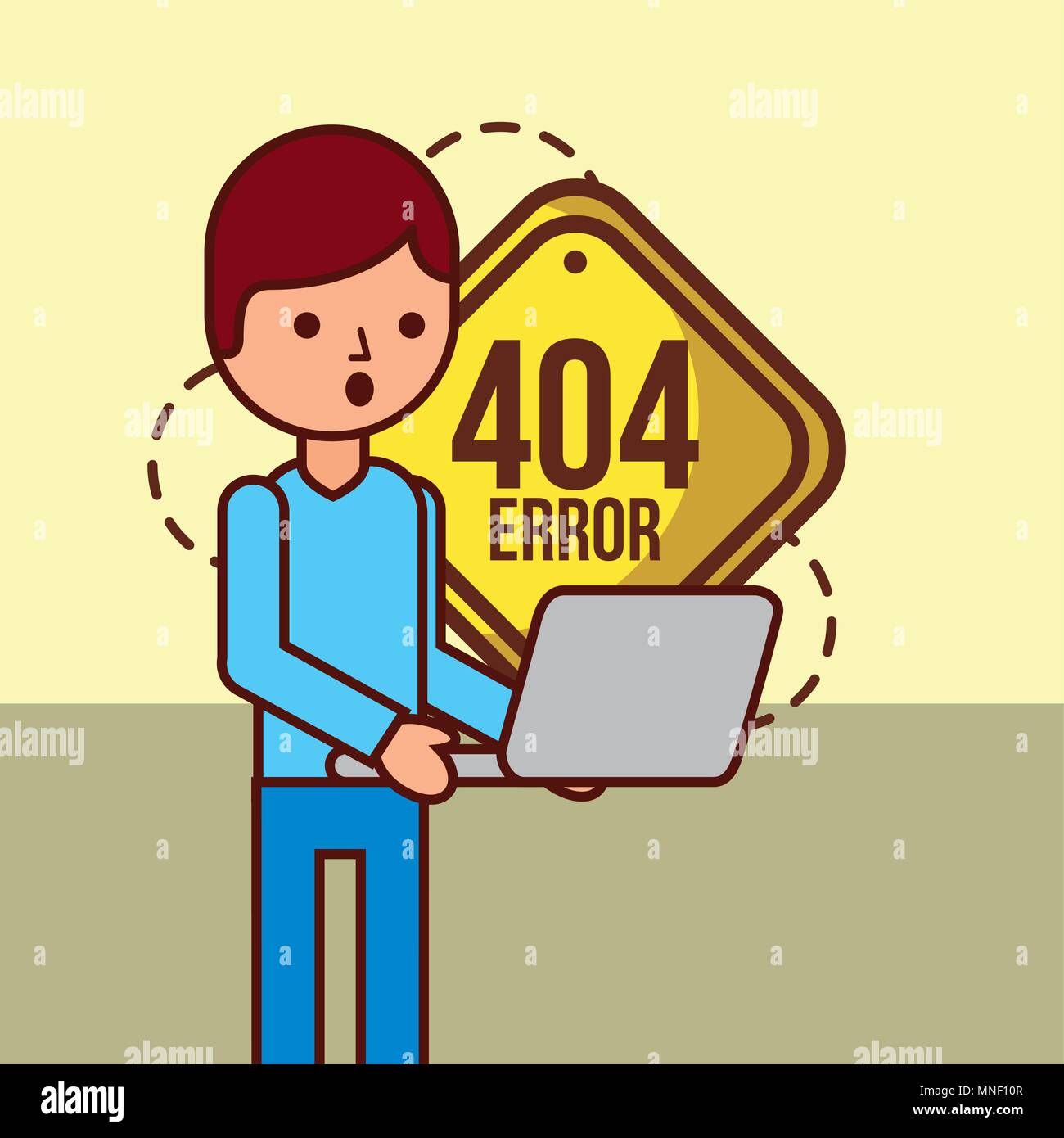 404 error page not found Stock Vector