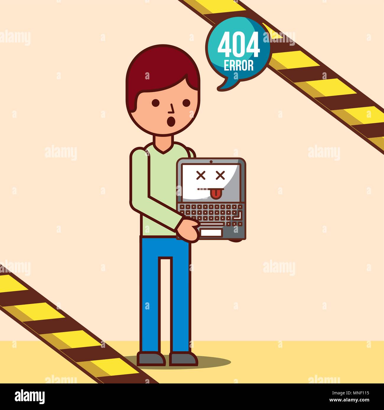 404 error page not found Stock Vector