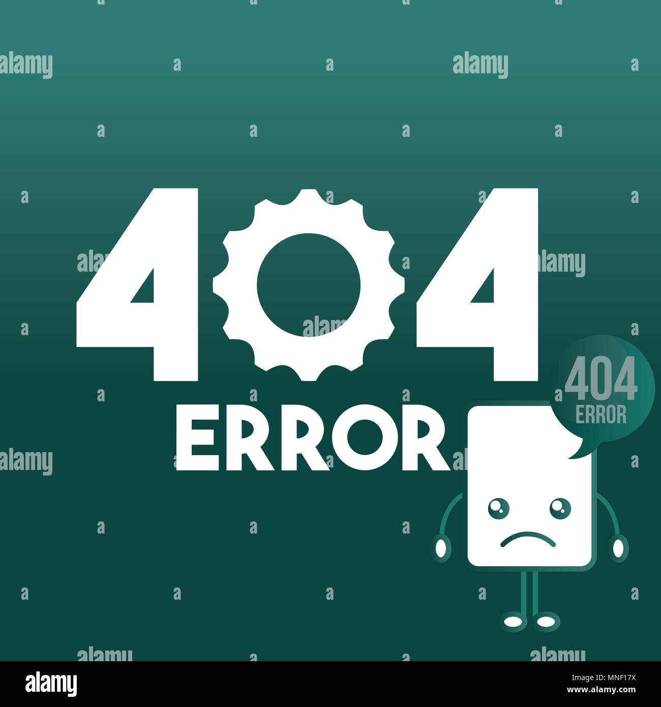 404 error page not found Stock Vector