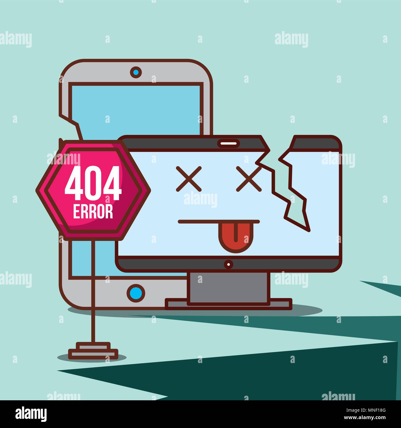 Service shutdown Stock Vector Images - Alamy
