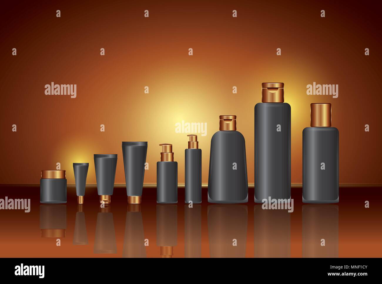 cosmetics makeup related Stock Vector