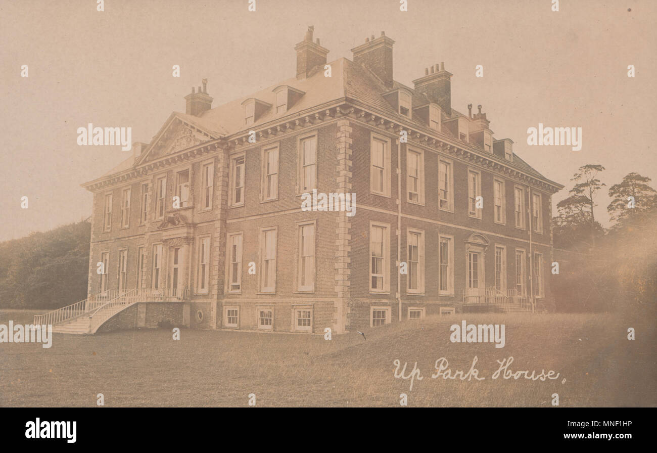 Vintage Photograph of Uppark House, South Harting, Sussex Stock Photo