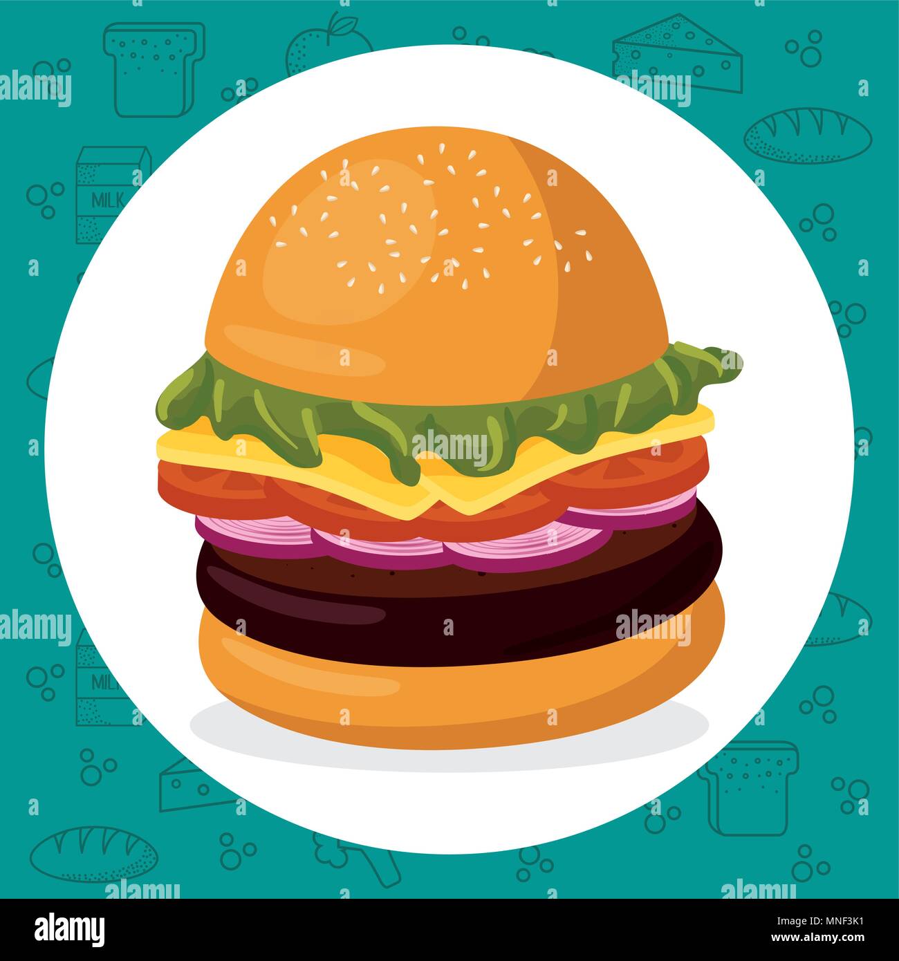 hamburger fast food menu Stock Vector Image & Art - Alamy