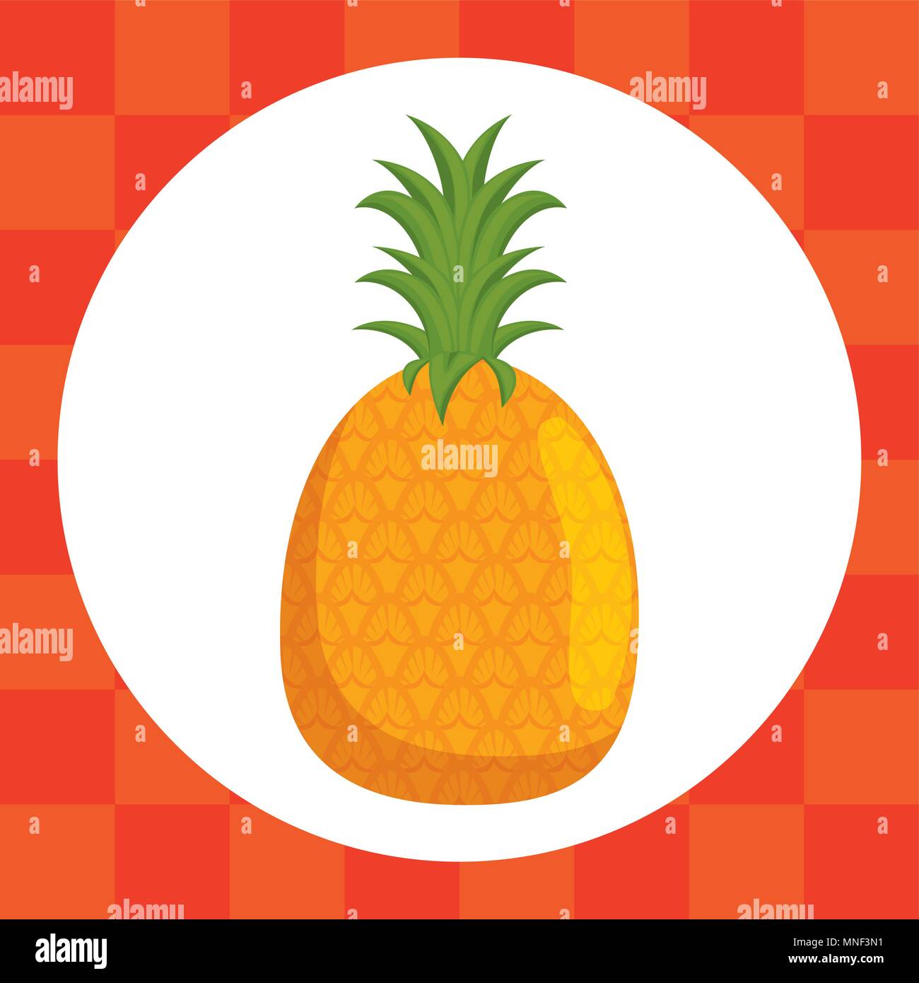 fresh pineapple fruit healthy food Stock Vector Image & Art - Alamy