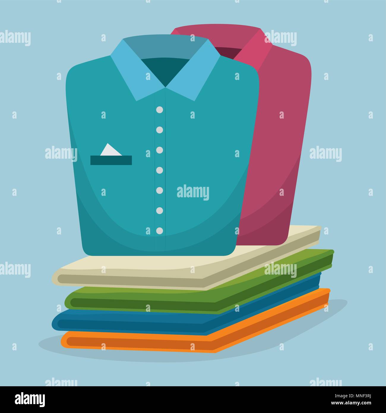 folded clothes laundry service Stock Vector Image & Art Alamy