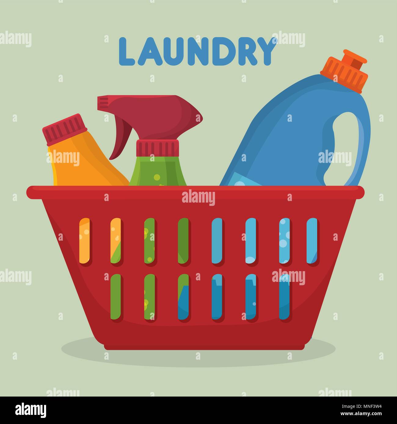 laundry service set bottles products Stock Vector Image & Art Alamy