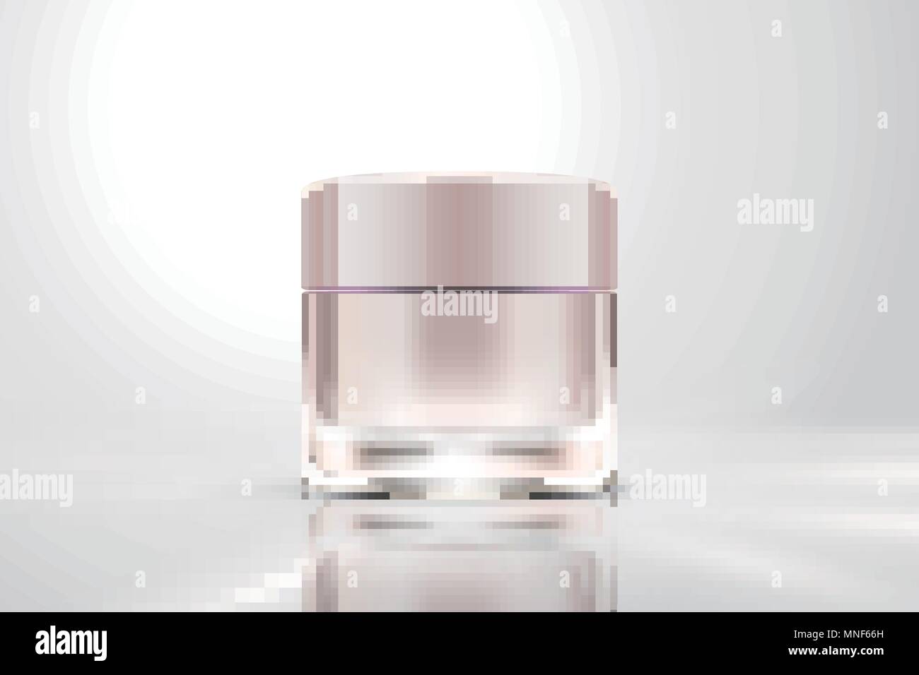 Download Blank Pink Cream Jar Mockup In 3d Illustration Stock Vector Image Art Alamy PSD Mockup Templates