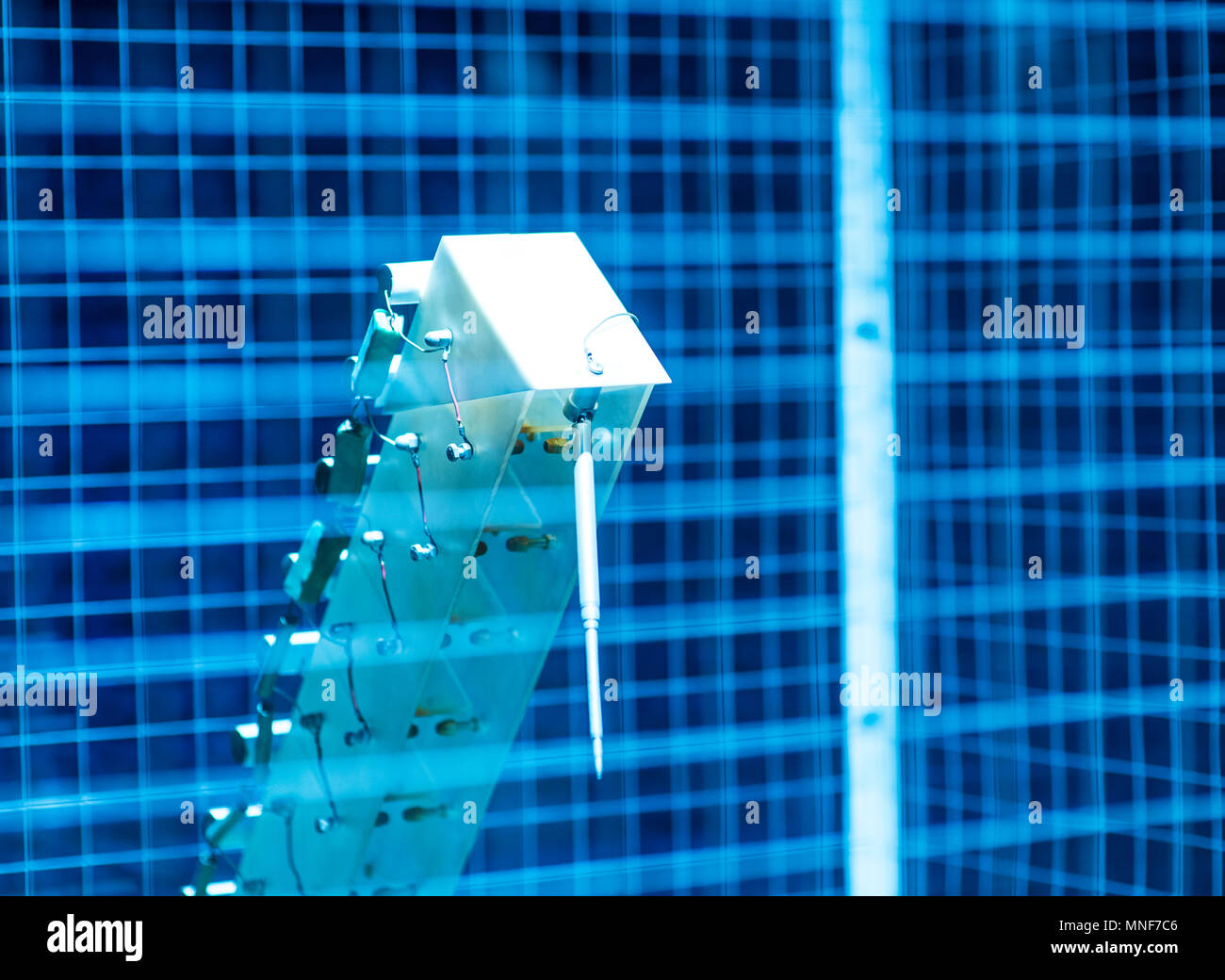 Electronic three dimensional plastic printer during work , 3D printer, 3D printing Stock Photo