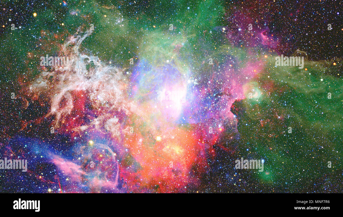 Nebula in space. Elements of this image furnished by NASA. Stock Photo