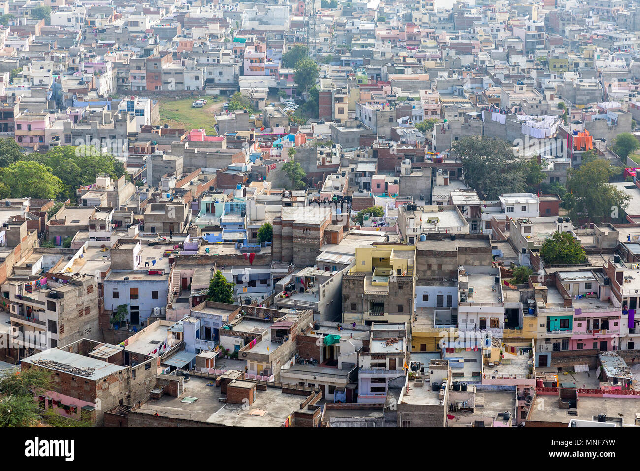 City view from Nahargarh Fort, Jaipur, Rajasthan, India Stock Photo
