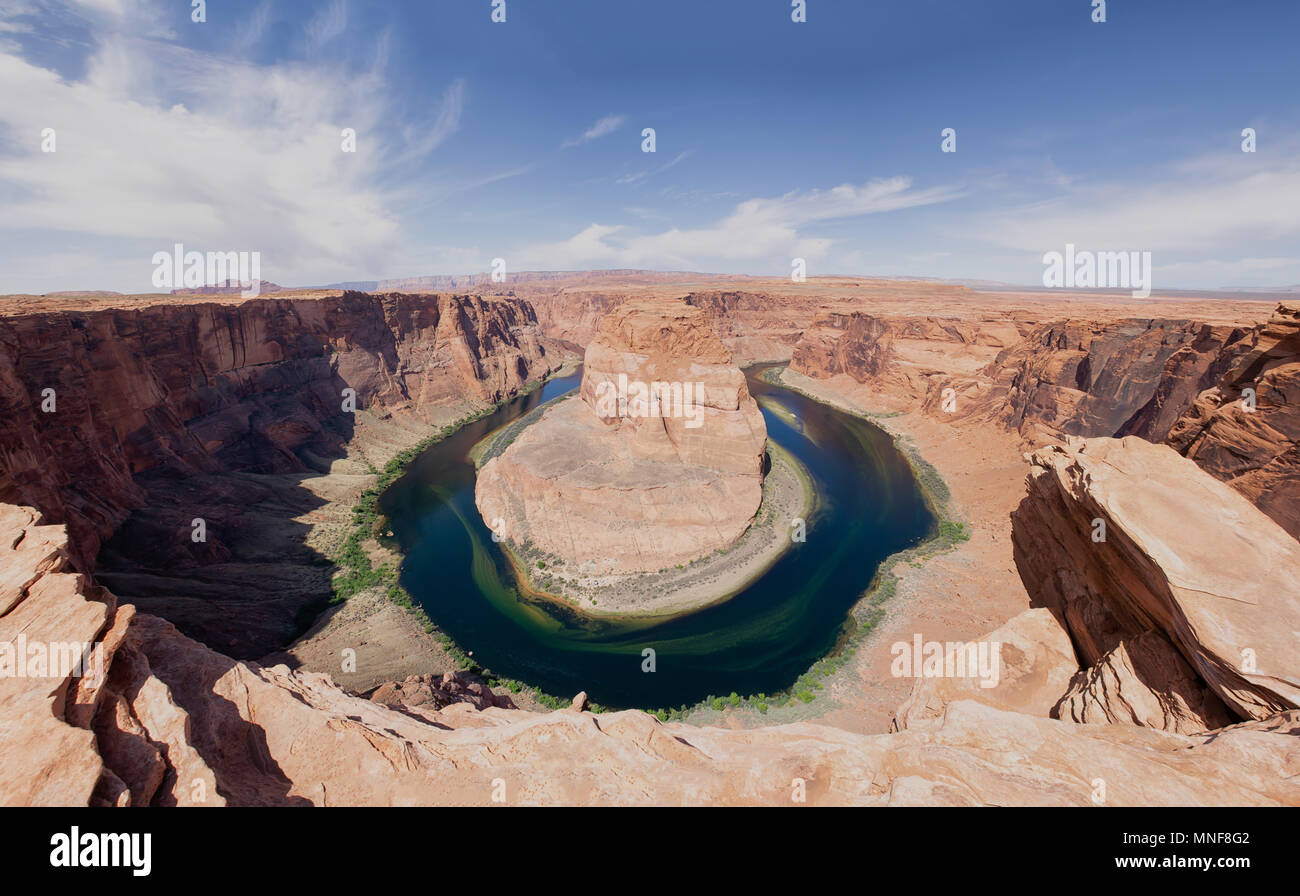 Horseshoe bend panorama view hi-res stock photography and images - Alamy