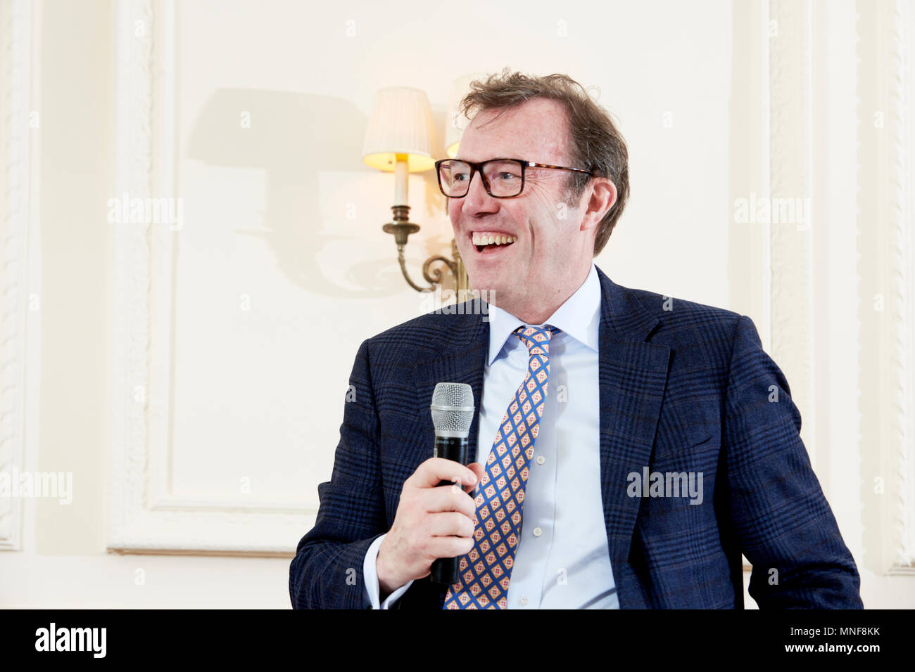 Andrew Morton at the Oldie Literary Lunch 15/05/18, Neil Spence ...