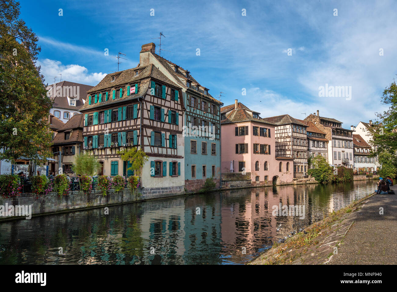 Alsace - Strasbourg. Elsass - Straßburg Stock Photo
