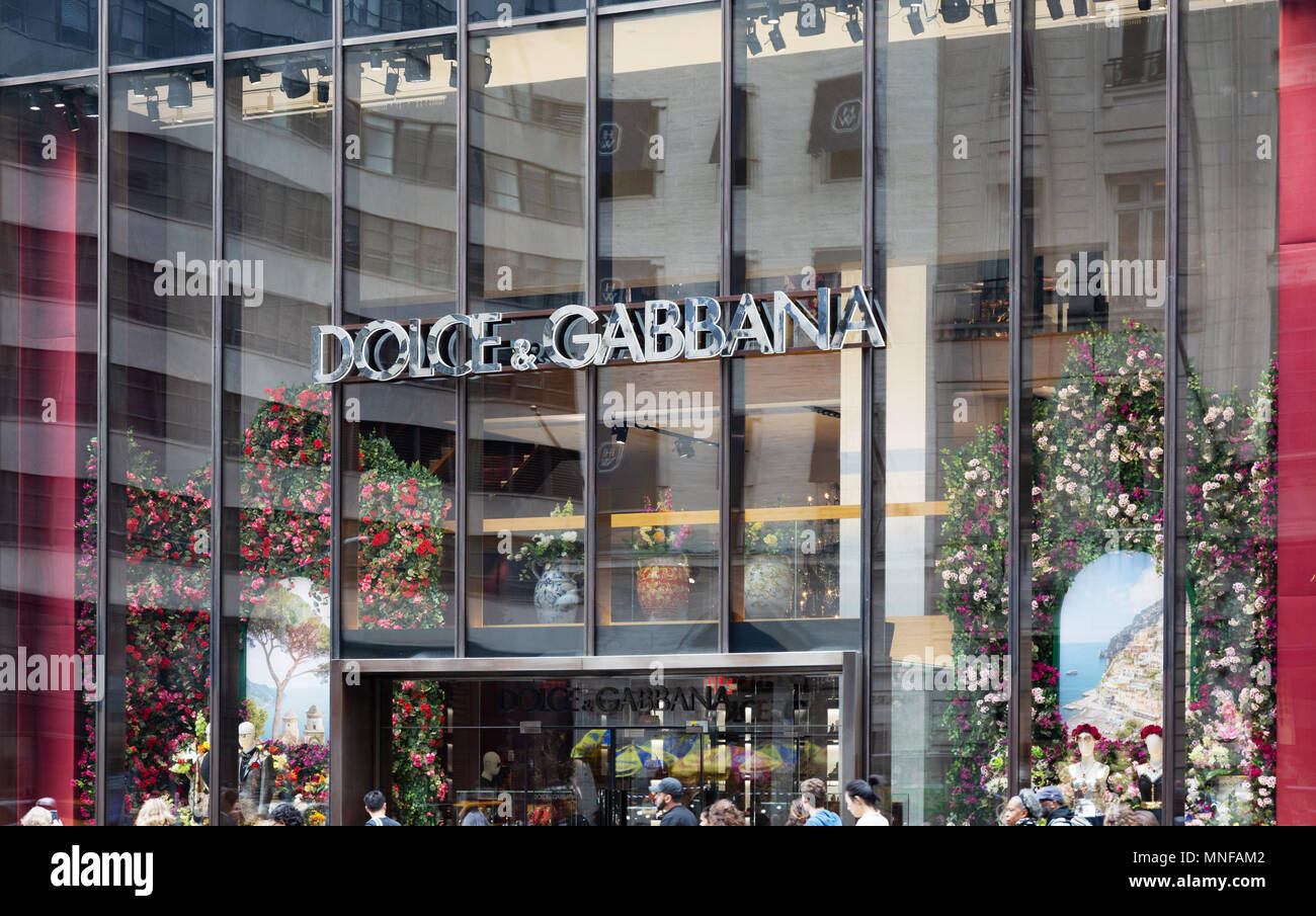 Dolce \u0026 Gabbana store, 5th Avenue, New 
