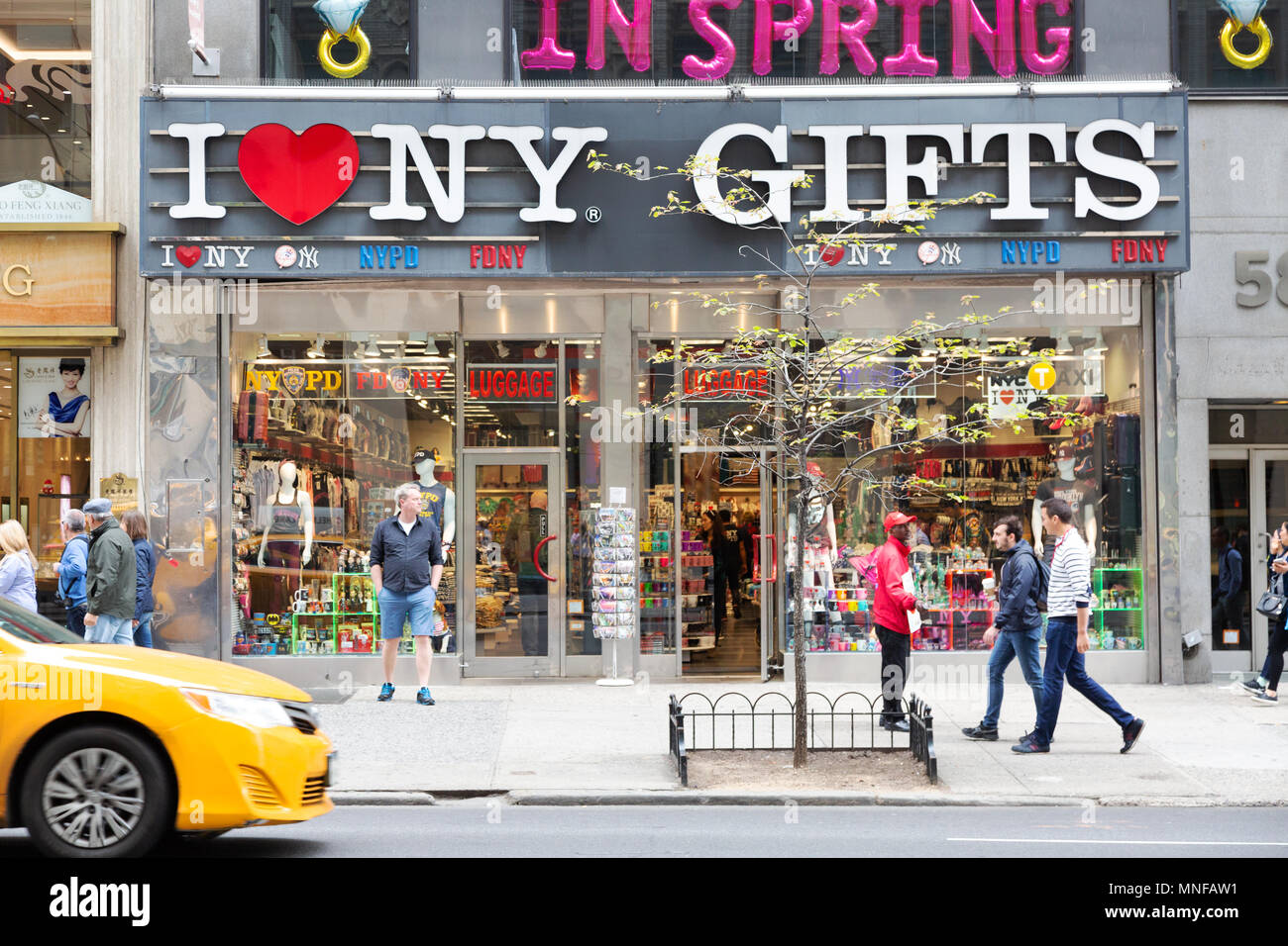 I Love New York Gifts Gift Shop Fifth Avenue New York City USA Stock 