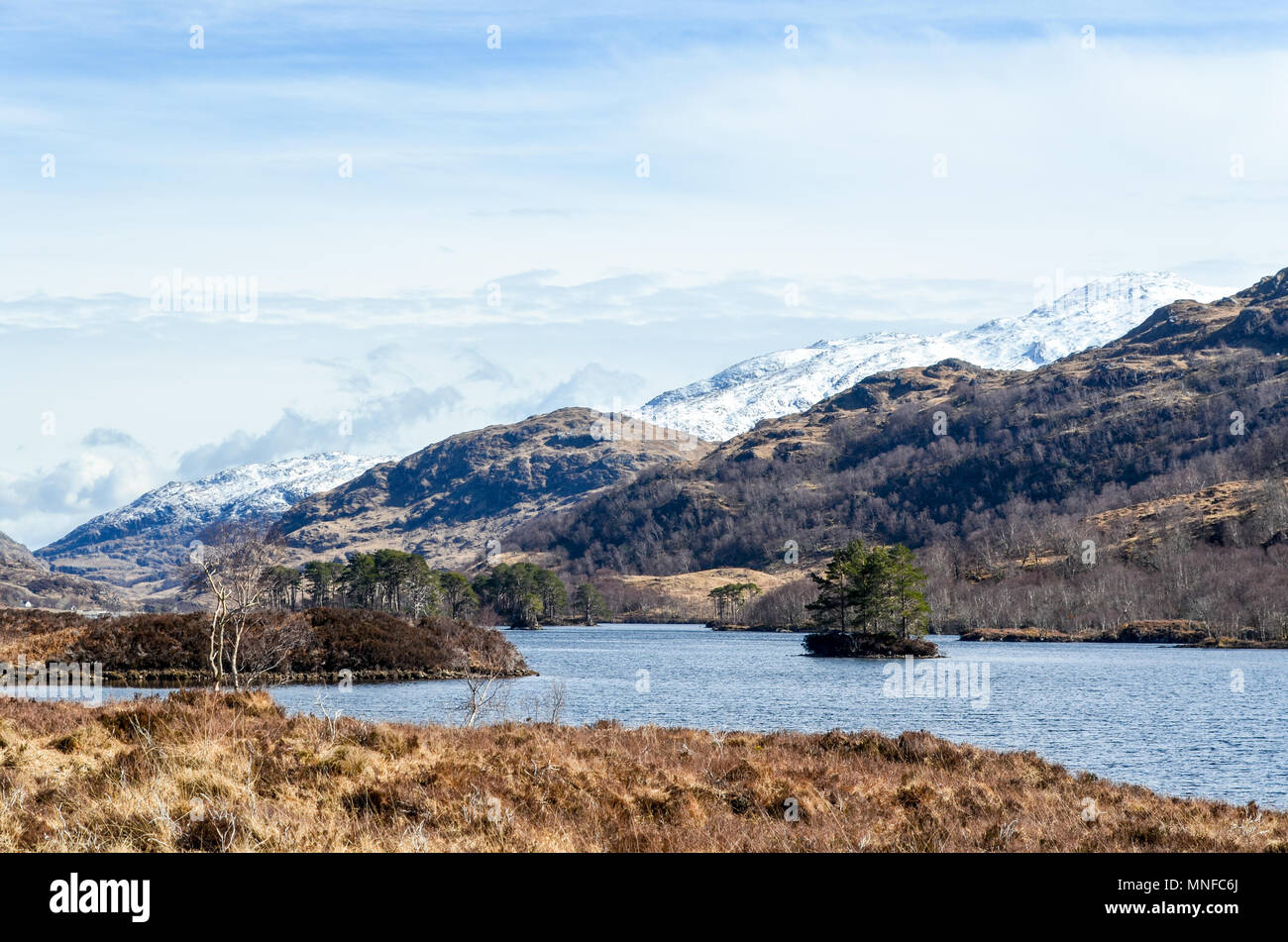 Highland scenery near Glenfinnan, Scotland Stock Photo