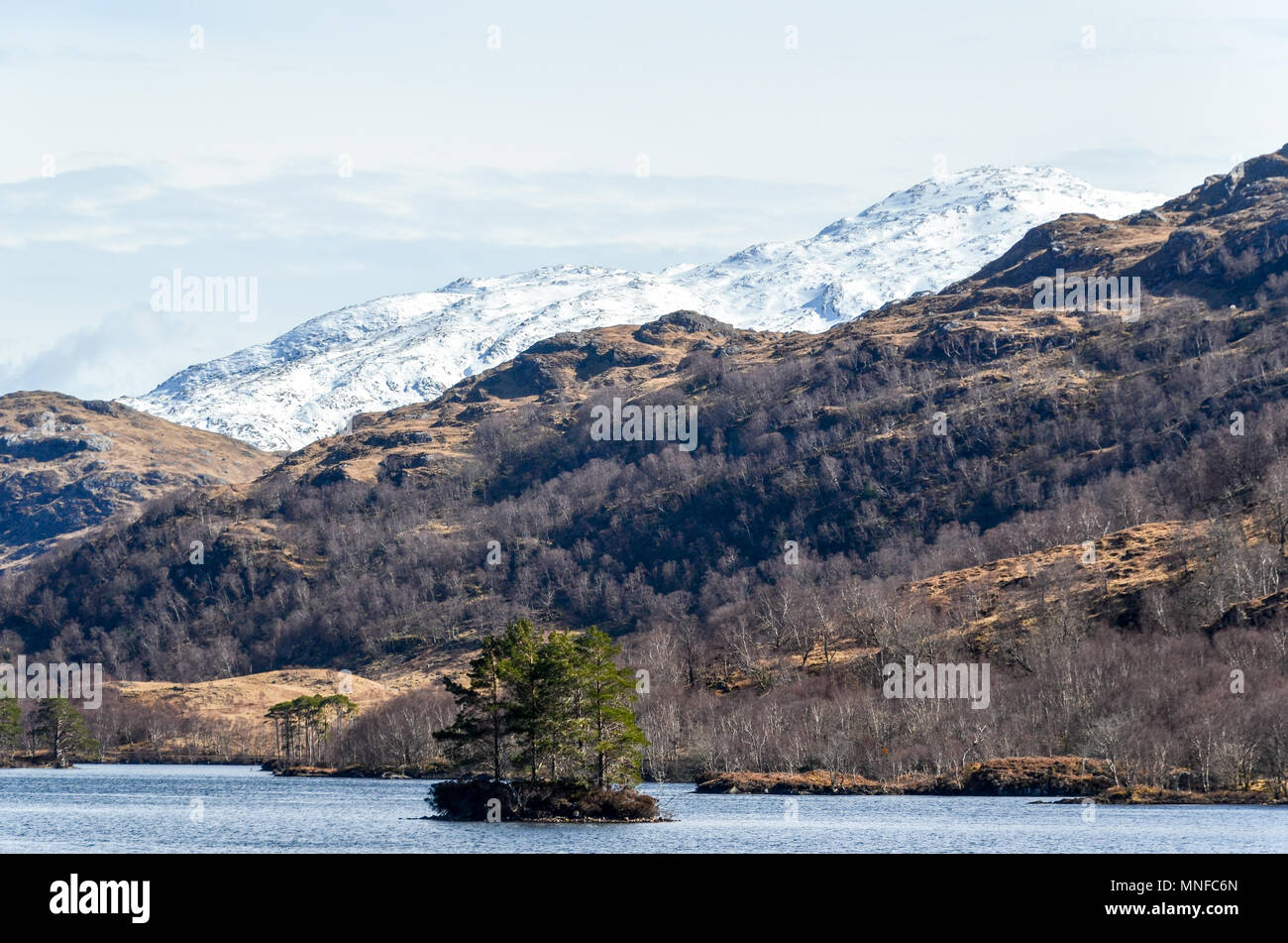 Highland scenery near Glenfinnan, Scotland Stock Photo