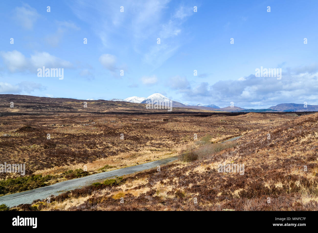 Cuillin mountain range, Isle of Syke, Scotland Stock Photo