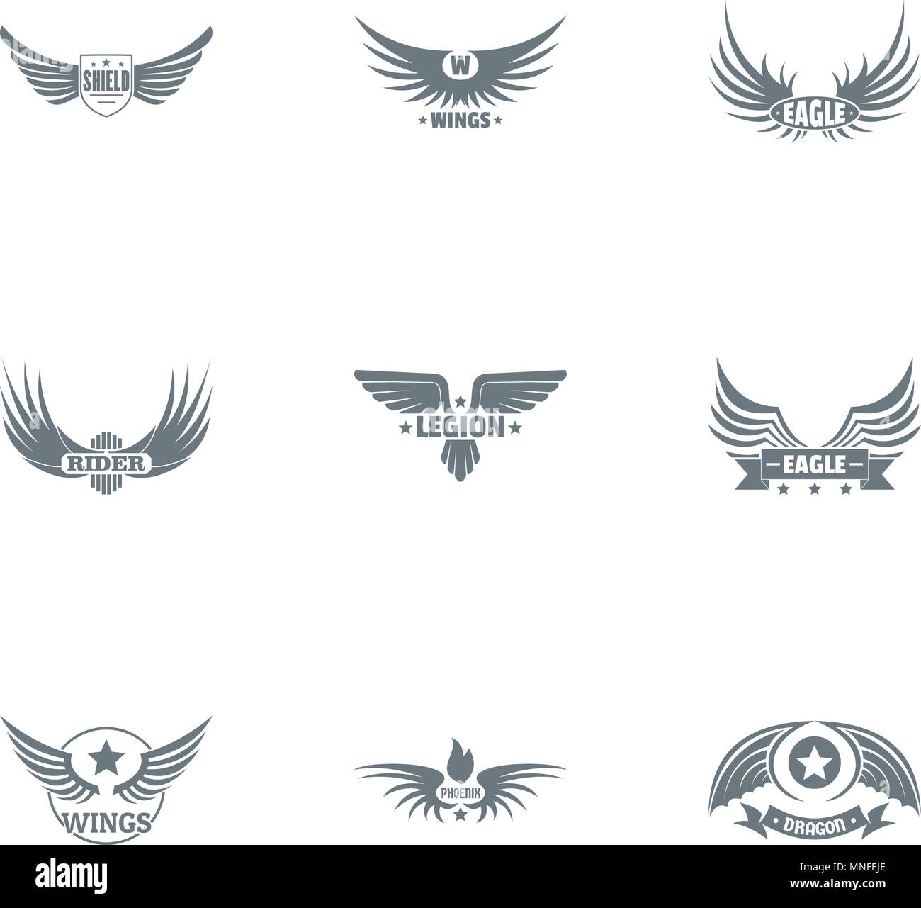 Freedom way logo set, simple style Stock Vector Image & Art - Alamy