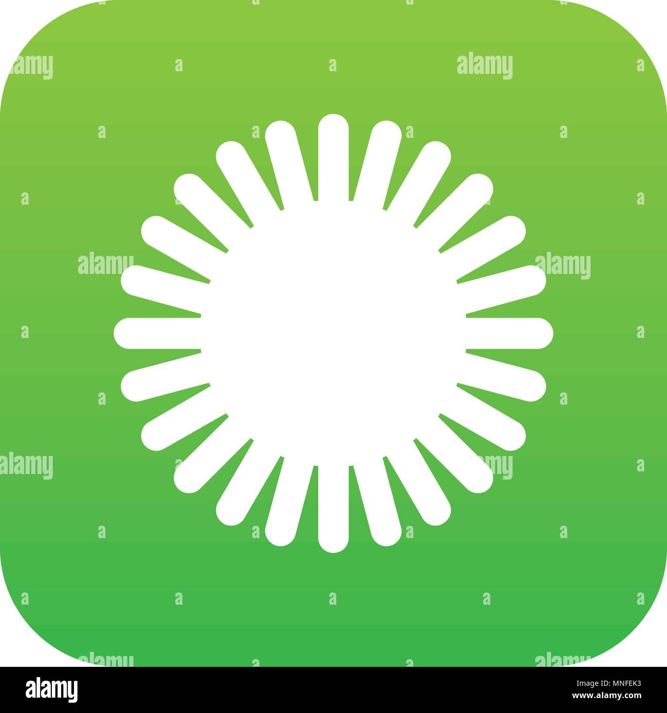 Sun icon digital green Stock Vector Image & Art - Alamy