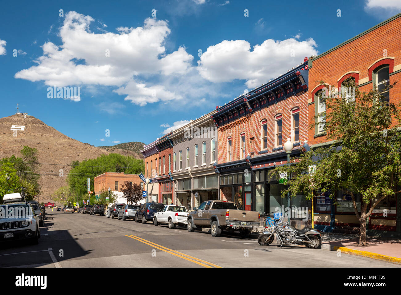 Historic downtown district, small mountain town of Salida, Colorado