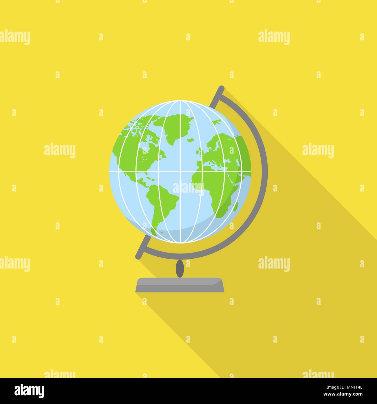 Geography globe icon, flat style Stock Vector Image & Art - Alamy