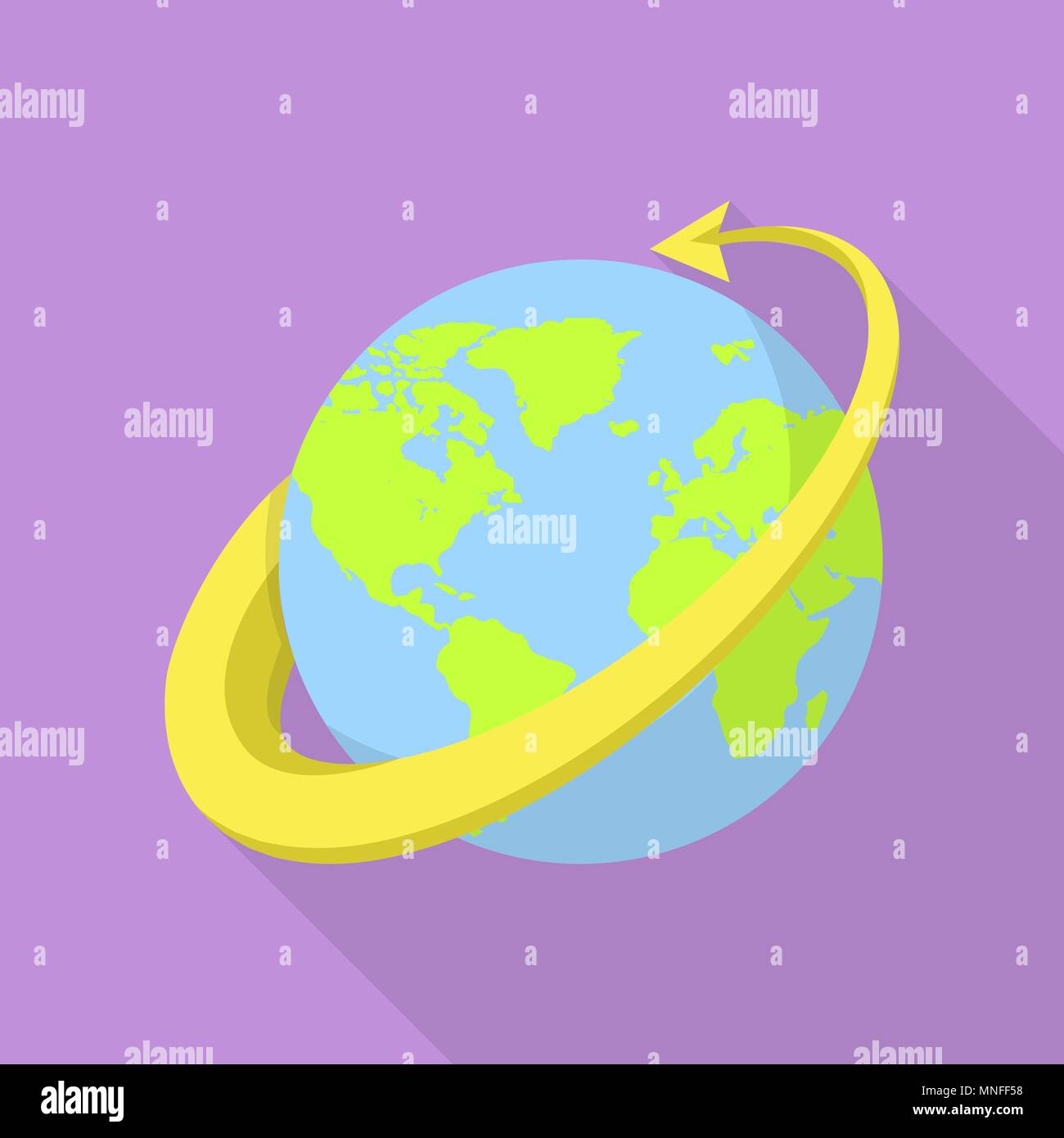 All around the globe icon, flat style Stock Vector Image & Art - Alamy