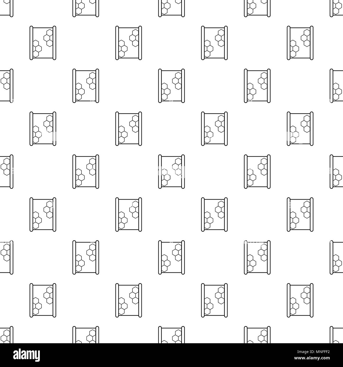 Honeycomb on wood pattern vector seamless Stock Vector