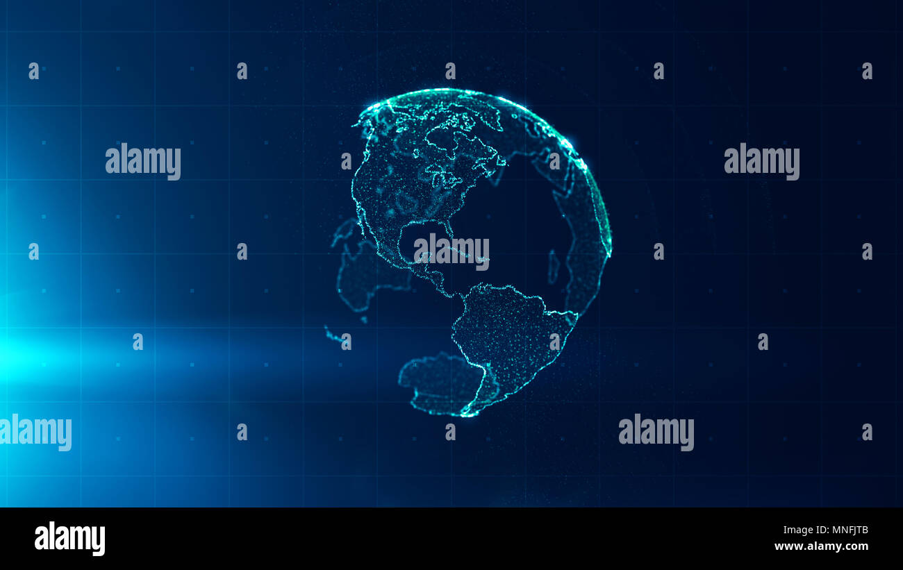 World particle map hi-res stock photography and images - Alamy
