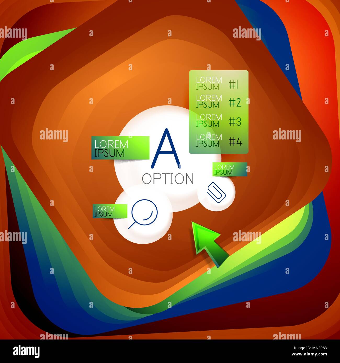 Rotating Swirl Square Background Color Rectangles With Stepping