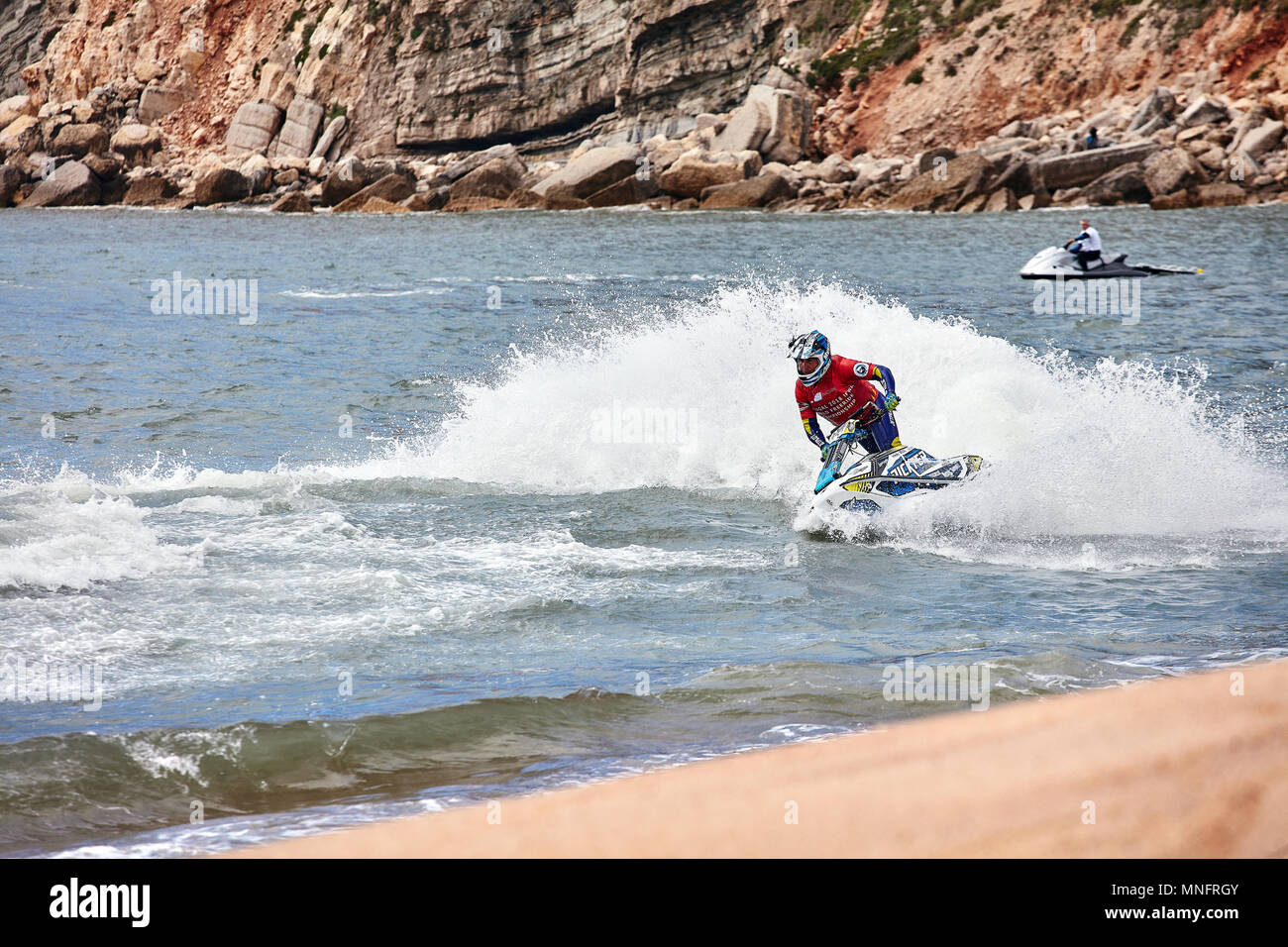 Jetski Riders Professional jet ski riders compete at the IFWA World Tour Jet Ski ...