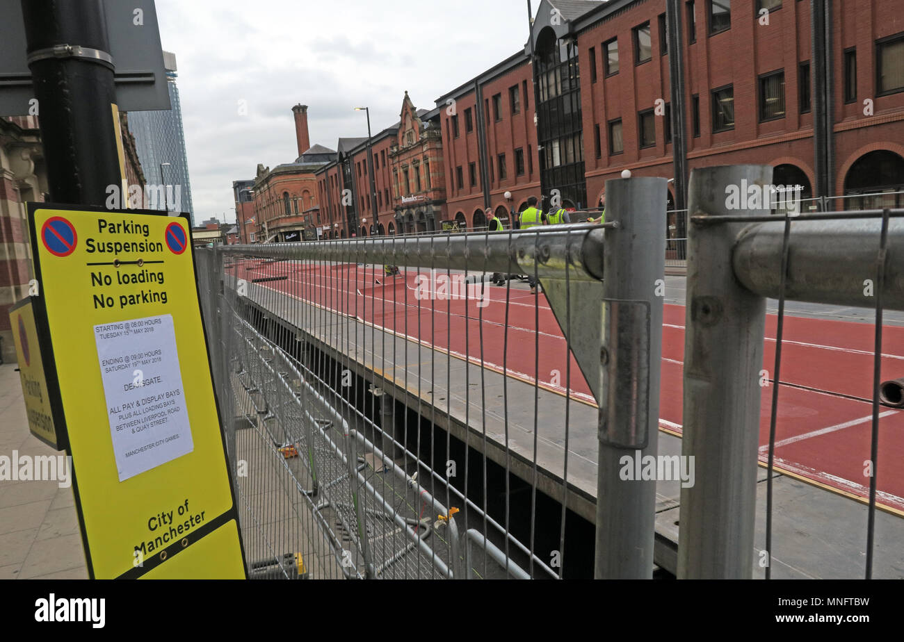 Set up for the great CityGames Manchester, May 2018, Lancashire, England, UK Stock Photo