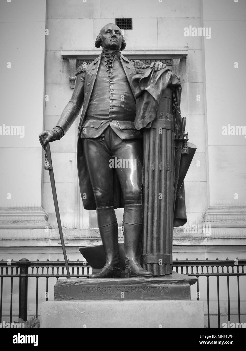 LONDON MAY 10, 2018 ( Image digitally altered to monochrome )