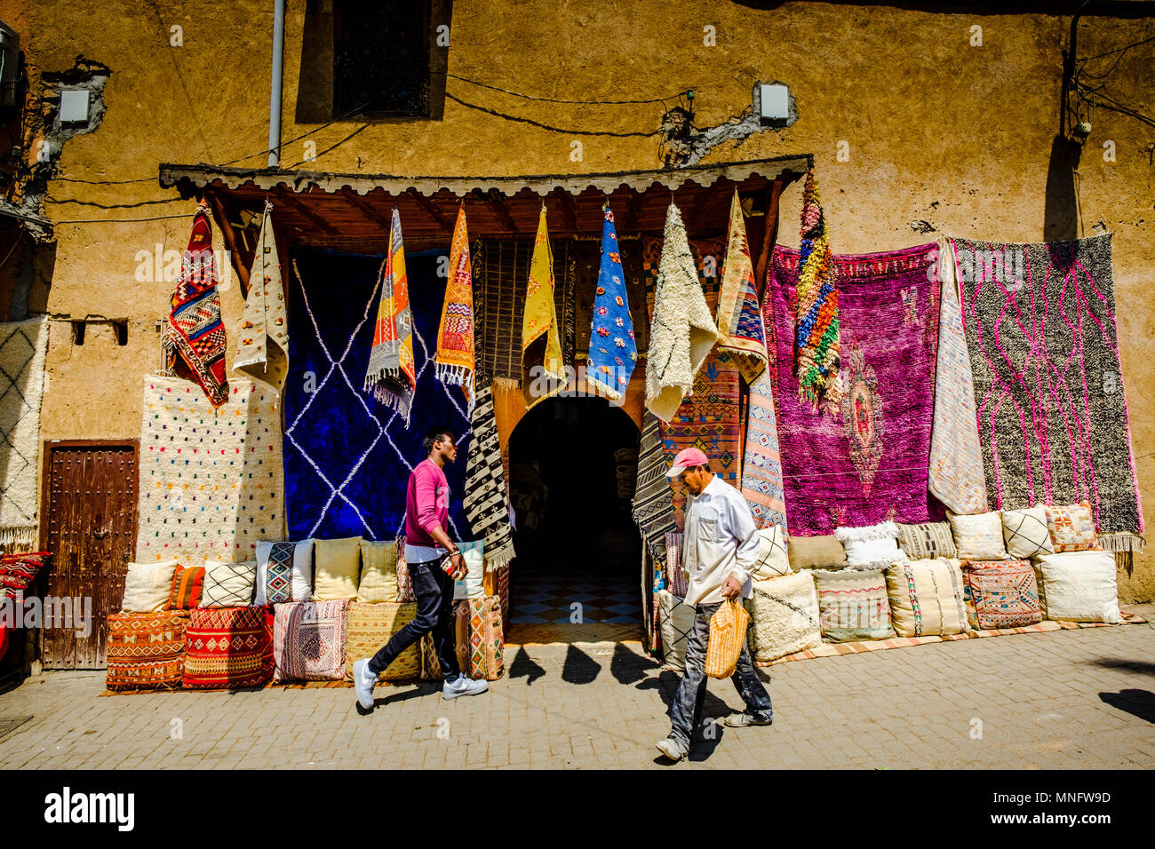 General scene in the medina in Marrakech, Morocco, North Africa Stock