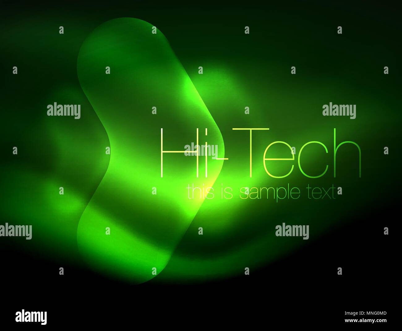 Blurred Arrows In Dark Space Neon Pointers Glass Glossy Design